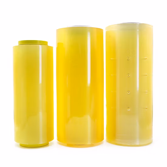 Film étirable en PVC de qualité alimentaire, rouleau Jumbo Transparent et étanche, à haute élasticité, pour emballage en plastique