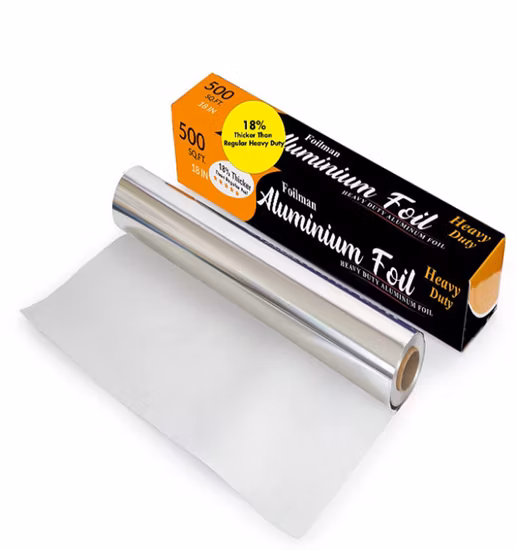 Rouleau de papier d'aluminium de cuisine pour l'emballage alimentaire