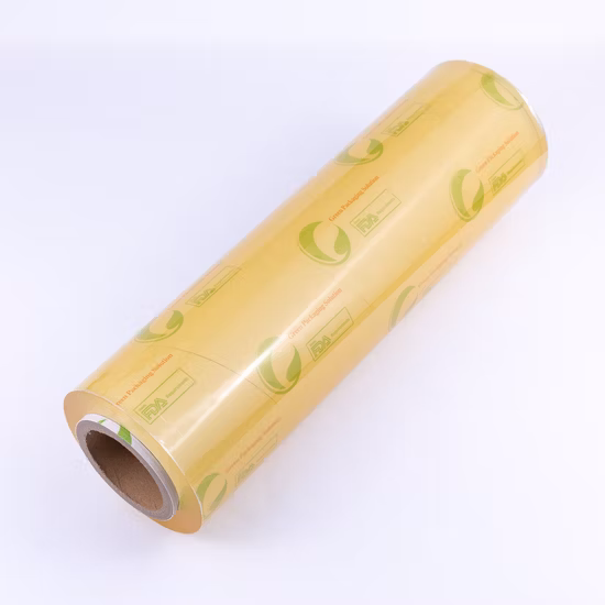 Film de protection d'emballage frais d'emballage de qualité alimentaire, rouleau géant en plastique PVC PE, film étirable